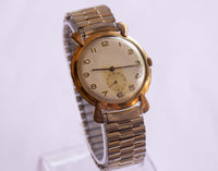 Swiss-made Mechanical Vintage Watch | 39 mm Gold-Plated Gents Watch
