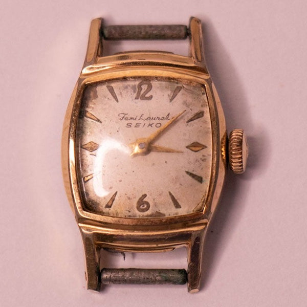 1960s Seiko Femi Laurel Mechanical Watch for Parts & Repair - NOT WORKING