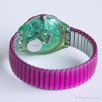Menta 1993 Swatch SDG102 SDG103 Gotas de cereza reloj | Rosado Swatch Scuba