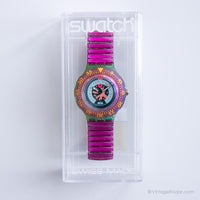 Mint 1993 Swatch SDG102 SDG103 CHERRY DROPS Watch | Pink Swatch Scuba