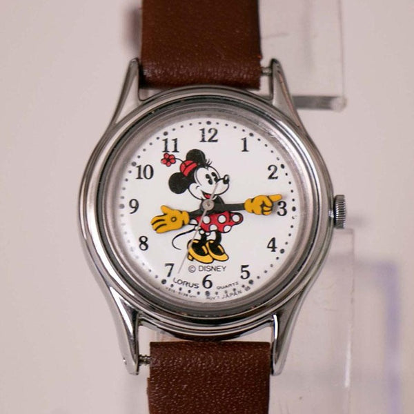 Jahrgang Lorus V515-6080 A1 Minnie Mouse Uhr | Japan Quarzbewegung