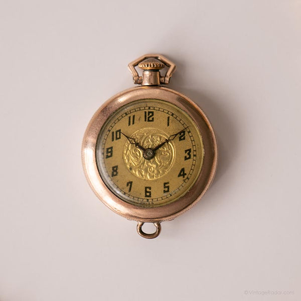 خمر 1950s ساعة الجيب الميكانيكية | ساعة ميدالية أنيقة السيدات