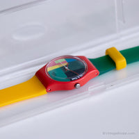 Menta 1985 Swatch LR105 MC Swatch reloj | Raro coleccionable Swatch Lady
