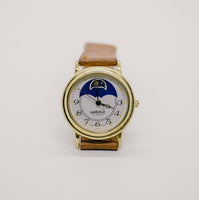 Uhr Es Mondphase Uhr | Schöner goldener Vintage Uhr