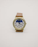 Uhr Es Mondphase Uhr | Schöner goldener Vintage Uhr