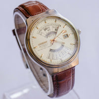 Orient Automatic 25 Jewels Watch New Multi-Year Calendar Vintage