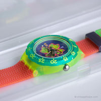 1993 Swatch SDJ101 Bay Breeze Watch | Raro vintage Swatch Scuba