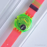 1993 Swatch SDJ101 Bay Breeze Uhr | Seltener Jahrgang Swatch Scuba