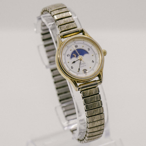 Gold-tone Timex Moon Phase Quartz Watch | Moonphase Collection