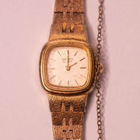 Small Ladies Gold-Tone Seiko Watch for Parts & Repair - NOT WORKING