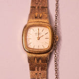 Pequeñas damas tono de oro Seiko reloj Para piezas y reparación, no funciona