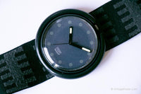 1992 Swatch Pop PWB155 Gunpowder Watch | Dark Polka Dots Swatch Pop