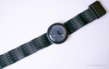 1992 Swatch POP PWB155 Schießpulver Uhr | Dunkle Tupfen Swatch Pop