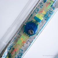 1993 Swatch SDN105 OVER THE WAVE Watch | Original Box and Papers