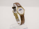 Timex Mondphasenquarz Uhr | Gold-Tone Vintage Timex Damen Uhr