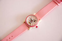 Rosado Lorus Minnie Mouse reloj | Antiguo Lorus V821-0290 Z0 reloj