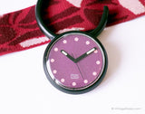 1992 Swatch Pop pwb156 shangri montre | Potka en velours rouge Swatch Populaire