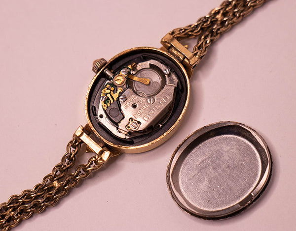 Orient GP Y050418 30 cuarzo oro reloj Para piezas y reparación Vintage Radar