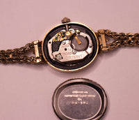Orient GP Y050418 30 cuarzo chapado en oro reloj Para piezas y reparación, no funciona