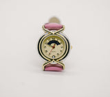 Phase lunaire vintage montre Pour les dames | Gold-ton élégant montre