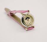 Vintage Moon Phase Watch for Ladies | Gold-tone Elegant Watch