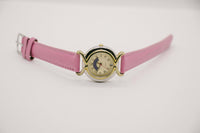Fase lunar vintage reloj para damas | Tono de oro elegante reloj