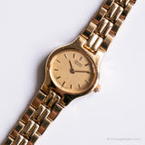 Vintage ▾ Seiko 1f20-5b10 R0 orologio | Piccolo orologio oro per lei