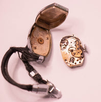Antigua de la zanja en adelante suizo mecánico hecho reloj Para piezas y reparación, no funciona
