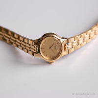 Vintage Seiko 1F20-5B10 R0 Watch | Tiny Gold-tone Watch for Her