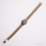 Antiguo Seiko 1F20-5B10 R0 reloj | Pequeño tono de oro reloj para ella