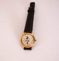 Disney Time Works Minnie Mouse reloj | Damas clásicas de oro clásico de los 90 reloj
