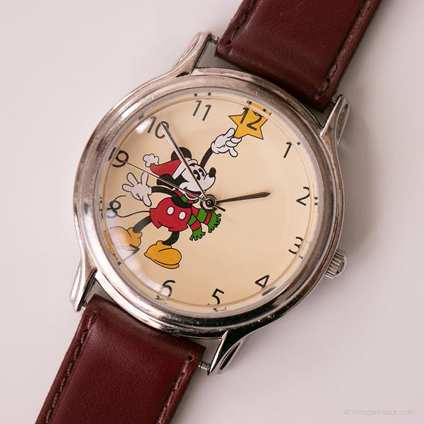 Mickey Mouse والت Disney مشاهدة العالم | ساعة هدية عيد الميلاد القديمة