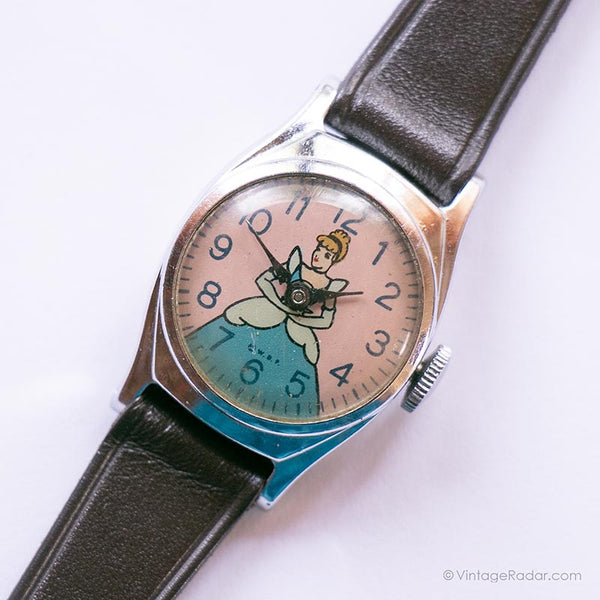 Vintage US Time Cenerentola orologio | Orologio meccanico tono d'argento