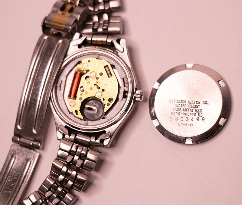90s Citizen 6000 R00413 RC Quartz Watch for Parts & Repair – Vintage Radar