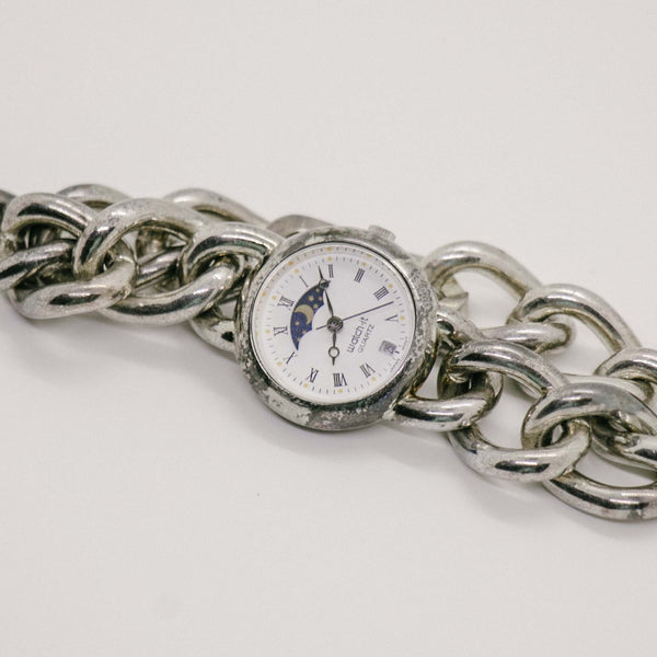 Uhr Es Mondphase Uhr | Silberton-Vintage-Uhren