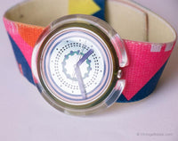 1992 swatch POP PWN107 muezzin reloj | Pop geométrico swatch reloj 90