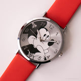 Vintage B&W Mickey Mouse montre | Walt Disney Monde montre