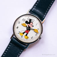 Seltener Jahrgang Mickey Mouse Uhr | Disney Erinnerungsstücke mechanisch Uhr