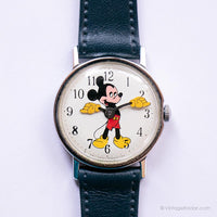 Seltener Jahrgang Mickey Mouse Uhr | Disney Erinnerungsstücke mechanisch Uhr