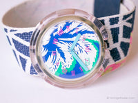 1992 Swatch Pop PWK158 COCONUT Watch | Tropical Pop Swatch Watch