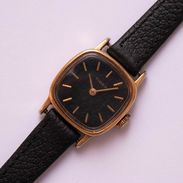 Black Dial Mechanical Timex Watch | Square-dial Elegant Timex Watch ...