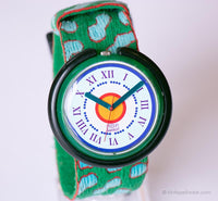 1992 swatch Pop PWG100 Perles de Folie reloj | Pop verde swatch reloj