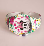 Floral Minnie Mouse Brazalete reloj para damas | Disney Brazalete reloj