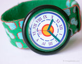 1992 Swatch Pop PWG100 Perles De Folie Watch | Green Pop Swatch Watch