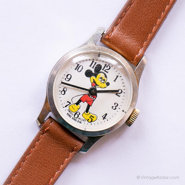 Vintage -Sammlerstück Mickey Mouse Uhr | Disney Mechanisch Uhr