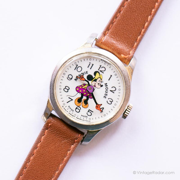 Antiguo Minnie Mouse Disney reloj | EXTRAÑO Bradley Mecánico reloj