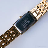 كلاسيكي Seiko V220 5A00 R0 Watch | تسعينات القرص الأسود ساعة للنساء