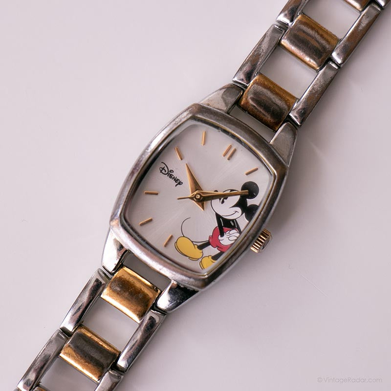 Two-tone Mickey Mouse Disney Watch | Vintage Elegant Watch  display picture 3