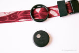 1992 swatch Pop pwb160 orologio in velluto rosso | Pop d'oro swatch Guadare