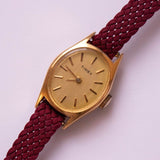 Pequeño tono de oro elegante Timex reloj | Damas mecánicas reloj